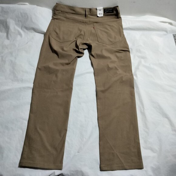 LEVIS Men 511 Slim Tech Pants High Stretch Quick Dry UPF50+ Tan 36x32 - Picture 5 of 6
